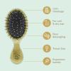 Wet Brush Mini Detangler Hair Brush, Peach(Geo Jade)