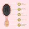 Wet Brush Mini Detangler Hair Brush, Peach(Geo Peach)