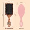 Wet Brush Paddle Hair Brush,Traditional Wood-Ultra-Soft IntelliFlexDetangling Bristles with AquaVentDesignForSpreading HairTreatmentsEvenly-Pain-Free Hair Brush For Women & Men,Shine Traditional Wood(Traditional Wood)