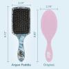 Wet Brush Paddle Hair Brush,Traditional Wood-Ultra-Soft IntelliFlexDetangling Bristles with AquaVentDesignForSpreading HairTreatmentsEvenly-Pain-Free Hair Brush For Women & Men,Shine Traditional Wood(Distressed Wood)