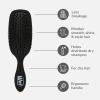 Wet Brush Smooth Styler Hair Brush, Pink Frost, Exclusive Ultra-soft IntelliFlex Bristles, Synthetic Boar Bristles, Shiny And Smooth, For All Hair Types, For Women, Men, Wet And Dry(Black Frost)