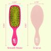 Wet Brush Smooth Styler Hair Brush, Pink Frost, Exclusive Ultra-soft IntelliFlex Bristles, Synthetic Boar Bristles, Shiny And Smooth, For All Hair Types, For Women, Men, Wet And Dry(Pink)