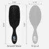 Wet Brush Smooth Styler Hair Brush, Pink Frost, Exclusive Ultra-soft IntelliFlex Bristles, Synthetic Boar Bristles, Shiny And Smooth, For All Hair Types, For Women, Men, Wet And Dry(Black Frost)
