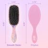 Wet Brush Smooth Styler Hair Brush, Pink Frost, Exclusive Ultra-soft IntelliFlex Bristles, Synthetic Boar Bristles, Shiny And Smooth, For All Hair Types, For Women, Men, Wet And Dry(Color Wash Watermark)