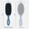 Wet Brush Smooth Styler Hair Brush, Pink Frost, Exclusive Ultra-soft IntelliFlex Bristles, Synthetic Boar Bristles, Shiny And Smooth, For All Hair Types, For Women, Men, Wet And Dry(Elemental Blue)