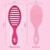 Wet Brush Speed Dry Hair Brush – Pink – Vented Design and Ultra Soft HeatFlex Bristles Are Blow Dry Safe With Ergonomic Handle Manages Tangle and Uncontrollable Hair – Pain-Free (Pack of 2)(Pink)