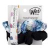 Wet Brush Coil Hair Scrunchies for Women & Girls, 2 Count, Purple & Black, Suitable for All Hair Types, Pain-Free Accessories Long Lasting Braids, Ponytails and More(Coil Scrunchies Blue Tie Dye/Black)
