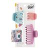 Wet Brush Fashion Claw Clips, Assorted Sizes – 4-Pack, Sunset Pink – Great for Easily Pulling Up Your Hair – Pain-Free Hair Accessories for Women, Men, Boys and Girls(Sunset Pink)