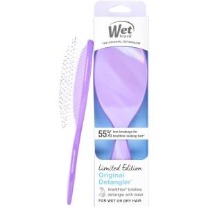 Wet Brush Original Detangler Hair Brush, Soft, Flexible Bristles Gently Detangle All Hair Types, Works on Wet or Dry Strands, Ergonomic Handle, Reduces Breakage, Limited Edition, Prismatic Glow Green(Prismatic Glow Purple)