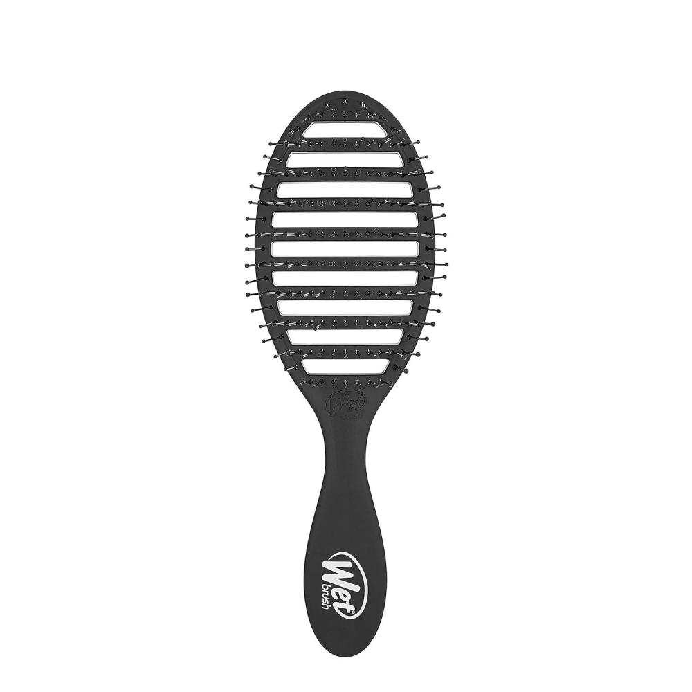 imageWet Brush Speed Dry Hair Brush Blow Dry Safe Bristles ampamp Vented Design For Faster Drying Time Ergonomic Handle Reduces Breakage ampamp Detangles All Hair Types Limited Edition Prismatic Glow PinkBlack
