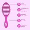 Wet Brush Speed Dry Hair Brush, Blow Dry Safe Bristles & Vented Design For Faster Drying Time, Ergonomic Handle, Reduces Breakage & Detangles All Hair Types, Limited Edition Prismatic Glow Pink(Purple)