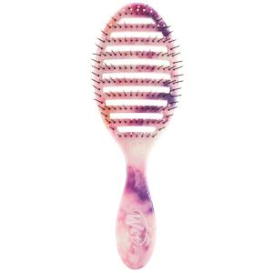 Wet Brush Speed Dry Hair Brush, Blow Dry Safe Bristles & Vented Design For Faster Drying Time, Ergonomic Handle, Reduces Breakage & Detangles All Hair Types, Limited Edition Prismatic Glow Pink(Color Wash Watermark)