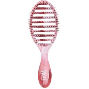 Wet Brush Speed Dry Hair Brush, Blow Dry Safe Bristles & Vented Design For Faster Drying Time, Ergonomic Handle, Reduces Breakage & Detangles All Hair Types, Limited Edition Prismatic Glow Pink(Seaglass Pink)