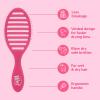 Wet Brush Speed Dry Hair Brush With Blow Dry Safe Bristles & Vented Design For Faster Drying Time, Ergonomic Handle, Reduces Breakage & Detangles All Hair Types, Limited Edition Electric Sky Purple(Frost Pink)