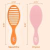 Wet Brush Speed Dry Hair Brush With Blow Dry Safe Bristles & Vented Design For Faster Drying Time, Ergonomic Handle, Reduces Breakage & Detangles All Hair Types, Limited Edition Electric Sky Purple(Summer Quencher Orange Crush)