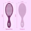 Wet Brush Speed Dry Hair Brush With Blow Dry Safe Bristles & Vented Design For Faster Drying Time, Ergonomic Handle, Reduces Breakage & Detangles All Hair Types, Limited Edition Electric Sky Purple(Frost Purple)