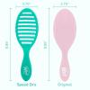 Wet Brush Speed Dry Hair Brush With Blow Dry Safe Bristles & Vented Design For Faster Drying Time, Ergonomic Handle, Reduces Breakage & Detangles All Hair Types, Limited Edition Electric Sky Purple(Summer Quencher Green Juice)