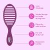 Wet Brush Speed Dry Hair Brush With Blow Dry Safe Bristles & Vented Design For Faster Drying Time, Ergonomic Handle, Reduces Breakage & Detangles All Hair Types, Limited Edition Electric Sky Purple(Frost Purple)