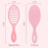 Wet Brush Speed Dry Hair Brush With Blow Dry Safe Bristles & Vented Design For Faster Drying Time, Ergonomic Handle, Reduces Breakage & Detangles All Hair Types, Limited Edition Electric Sky Purple(Summer Quencher Pink Drink)