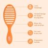 Wet Brush Speed Dry Hair Brush With Blow Dry Safe Bristles & Vented Design For Faster Drying Time, Ergonomic Handle, Reduces Breakage & Detangles All Hair Types, Limited Edition Electric Sky Purple(Summer Quencher Orange Crush)