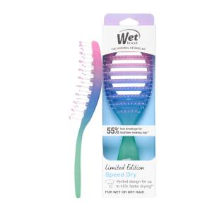 Wet Brush Speed Dry Hair Brush With Blow Dry Safe Bristles & Vented Design For Faster Drying Time, Ergonomic Handle, Reduces Breakage & Detangles All Hair Types, Limited Edition Electric Sky Purple(Electric Sky Purple Dawn)