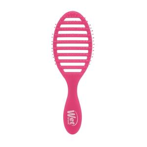 Wet Brush Speed Dry Hair Brush With Blow Dry Safe Bristles & Vented Design For Faster Drying Time, Ergonomic Handle, Reduces Breakage & Detangles All Hair Types, Limited Edition Electric Sky Purple(Frost Pink)