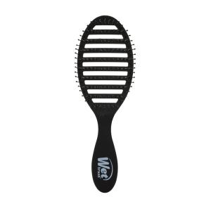 Wet Brush Speed Dry Hair Brush With Blow Dry Safe Bristles & Vented Design For Faster Drying Time, Ergonomic Handle, Reduces Breakage & Detangles All Hair Types, Limited Edition Electric Sky Purple(Frost Black)