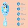 Wet Brush Bluey Kids Midi Hair Brush, Limited Edition, Orange + Goody x Bluey Multicolor Floral Bow Barrette and Snap Clips 5ct + Multicolor Bow Barrettes 3ct Blue, Pink & Purple