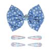 Wet Brush Bluey Kids Midi Hair Brush, Limited Edition, Orange + Goody x Bluey Multicolor Floral Bow Barrette and Snap Clips 5ct + Multicolor Bow Barrettes 3ct Blue, Pink & Purple