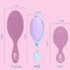 Wet Brush Bluey & Bingo Kids Midi Hair Brush, Limited Edition, Purple + Goody x Bluey & Bingo Multicolor Bow Barrettes 3ct, For All Hair Types, SlideProof Hold, Blue, Pink & Purple