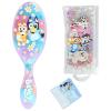 Wet Brush Bluey & Bingo Kids Midi Hair Brush, Limited Edition, Purple + Goody x Bluey Multicolor Hair Polybands in Bluey, Bingo & Characters Pouch 300ct, For All Hair Types
