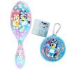 Wet Brush Bluey & Bingo Kids Midi Hair Brush, Limited Edition, Purple + Goody x Bluey Multicolor Hair Ponytailers in Bluey Character Pouch 10ct, Elastics For All Hair Types
