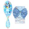 Wet Brush Bluey Kids Midi Hair Brush, Limited Edition, Orange + Goody x Bluey Multicolor Floral Bow Barrette and Snap Clips 5ct, For All Hair Types