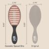 Wet Brush Ceramic Speed Dry Hair Brush, Purple – Vented Design & Soft HeatFlex Bristles for Blow-Dry Safe Styling – Ergonomic Handle for Pain-Free Detangling – Hair Accessories for All Hair Types(Black)